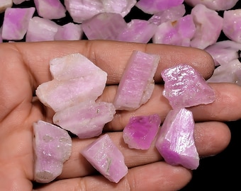 Natural Raw Pink Kunzite Rough Loose Raw Pink Kunzite Chunks Healing Crystal Raw Pink Kunzite, Kunzite Rough, Jewelry Making Chunks .