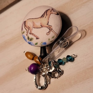 Horse Badge Reel