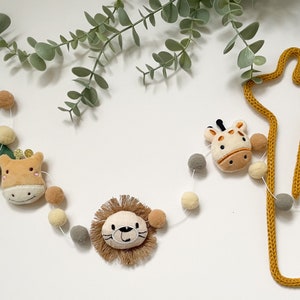 Safari Neutral and grey Garland/ Nursery Decor/ Childrens bedroom decor