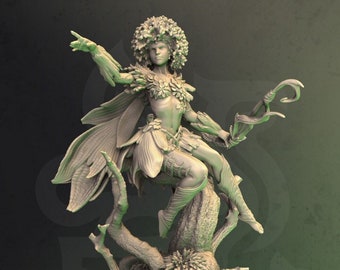 Forest Dryad | Unpainted Resin Miniature for DnD RPG Tabletop