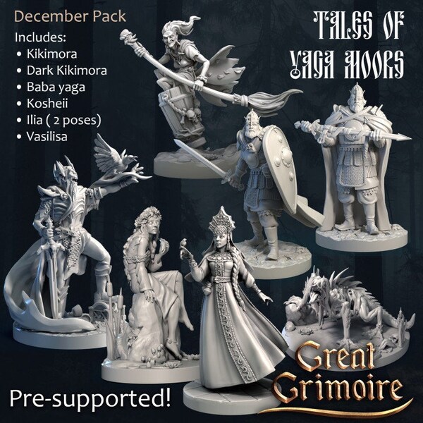 Tales of the Yaga Moors | Unpainted Resin Miniature for DnD RPG Tabletop