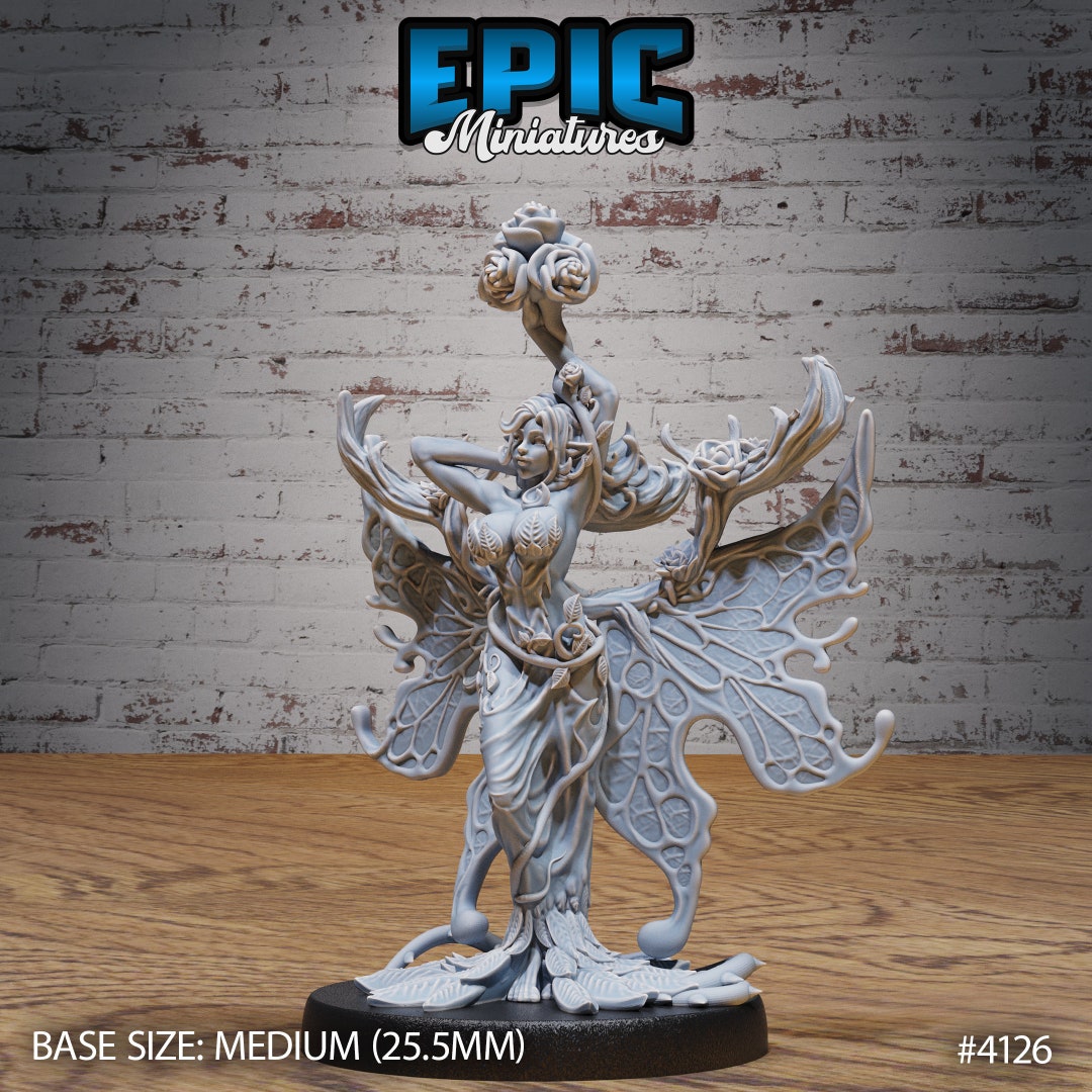 Rose Fairy | Elven Storm | Unpainted Resin Miniature for Dnd RPG ...