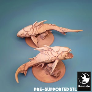 Dunkleosaurus by Rescale Miniatures| D&D | Dungeons Dragons | Pathfinder | Wargaming | TTRPG | RPG