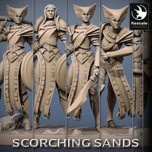 Egyptian Soldiers by Rescale Miniatures| D&D | Dungeons Dragons | Pathfinder | Wargaming | TTRPG | RPG