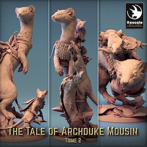 Weasels by Rescale Miniatures | the Tale of Archduke Mousin p2| D&D | Dungeons Dragons | Pathfinder | Wargaming | TTRPG | RPG
