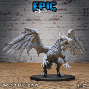 Armored Dragon  - Dwarf Mountain | Unpainted Resin Miniature for DnD RPG Tabletop