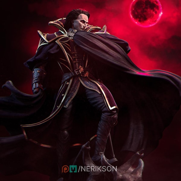 Morvain the Vampire Lord by Nerikson | Unpainted Resin Miniature for DnD RPG Tabletop