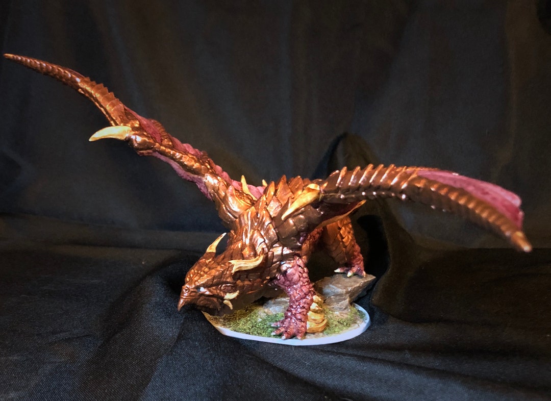 Copper Dragon by Rescale Miniatures | Unpainted Resin Miniature for Dnd ...