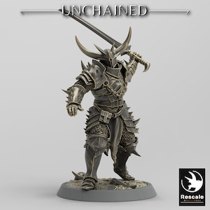 Light Soldier Sword by Rescale Miniatures | Unchained| D&D | Dungeons Dragons | Pathfinder | Wargaming | TTRPG | RPG