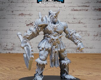 Ogrillon  | Savage Attack | Unpainted Resin Miniature for DnD RPG Tabletop