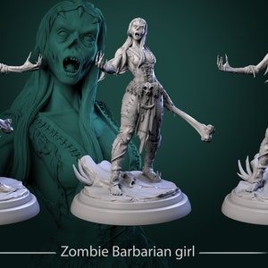 Zombie Barbarian girl by White Werewolf Tavern