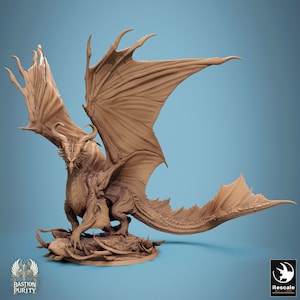 Bronze Dragon by Rescale Miniatures | Bastion of Purity| D&D | Dungeons Dragons | Pathfinder | Wargaming | TTRPG | RPG
