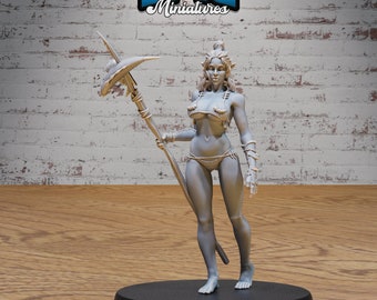 Orc Fisher Female  | Savage Attack | Unpainted Resin Miniature for DnD RPG Tabletop