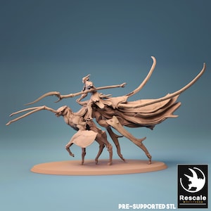Leafwalker Cavalry B by Rescale Miniatures - Leaf Riders| D&D | Dungeons Dragons | Pathfinder | Wargaming | TTRPG | RPG