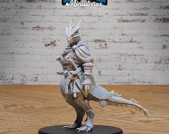 Half-Dragon Adventurer  | Age of Dragons | Unpainted Resin Miniature for DnD RPG Tabletop
