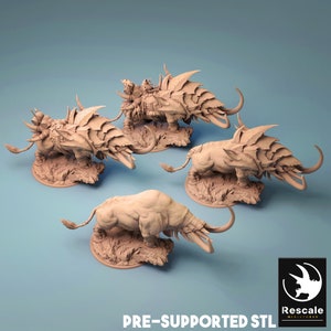 Famine, Horseman of the Apocalypse by Rescale Miniatures| D&D | Dungeons Dragons | Pathfinder | Wargaming | TTRPG | RPG