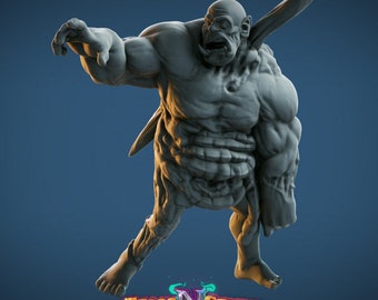 Undead Orcs | Unpainted Resin Miniature for DnD RPG Tabletop