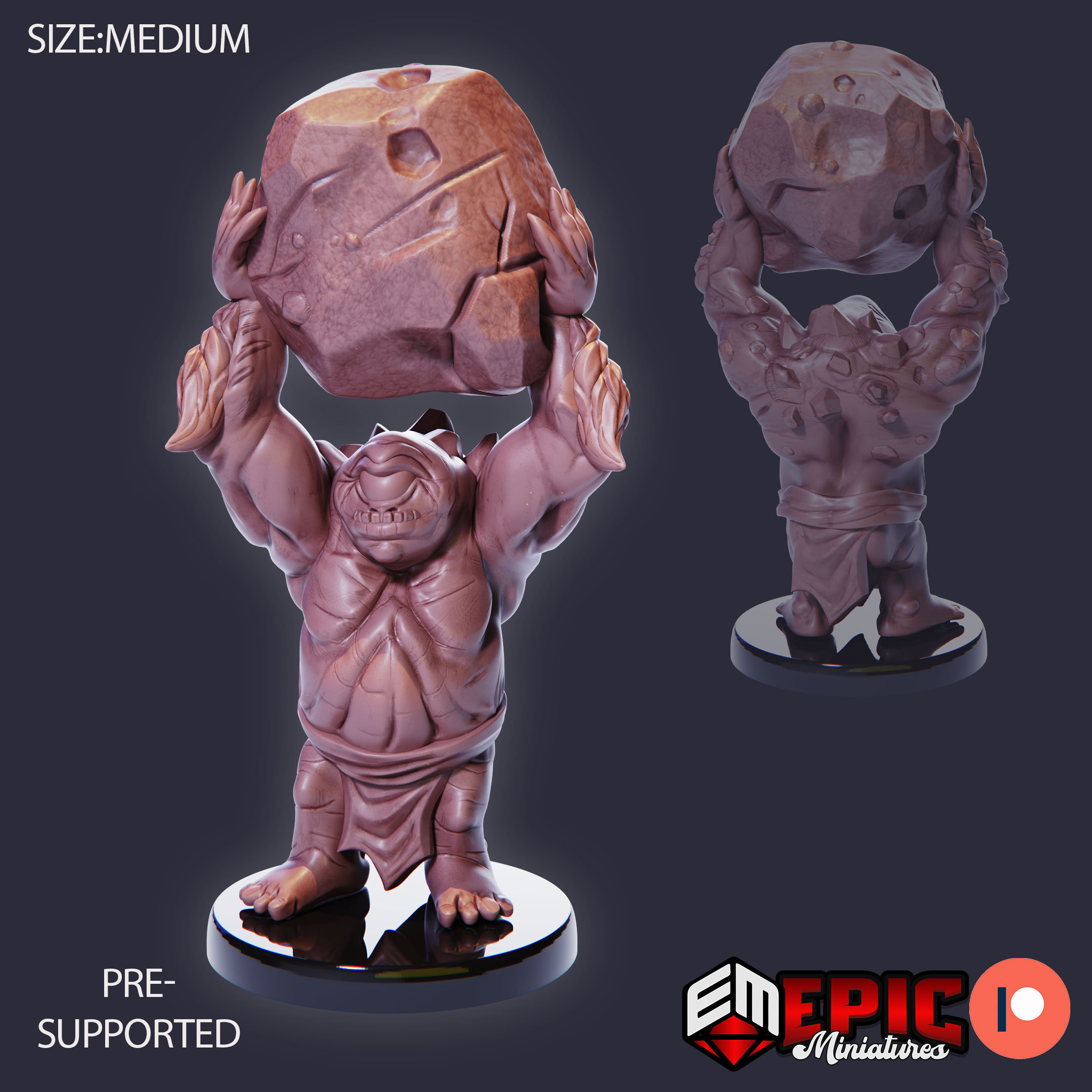 Dwarf Cyclops | Unpainted Resin Miniature for Dnd RPG Tabletop - Etsy