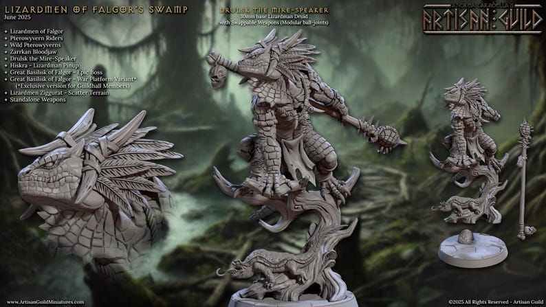 Lizardmen of Falgor's Swamp by Artisan Guild - Etsy