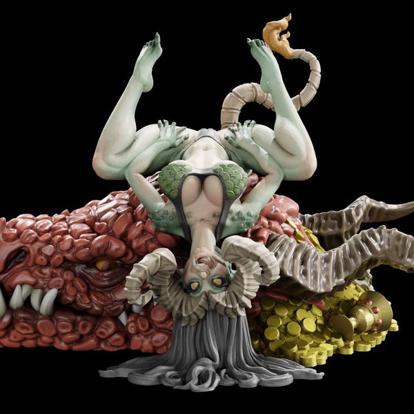 Daughters of the Flame by Gaia Miniatures | Unpainted Resin Miniature for DnD RPG Tabletop