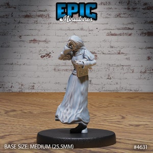 Possessed Nun  - Faith Defender | Unpainted Resin Miniature for DnD RPG Tabletop