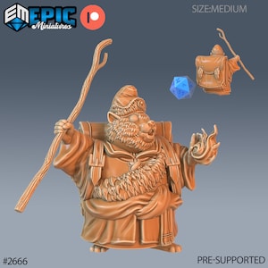 Traveling Hamster Monk by Epic Miniatures | Little Folk