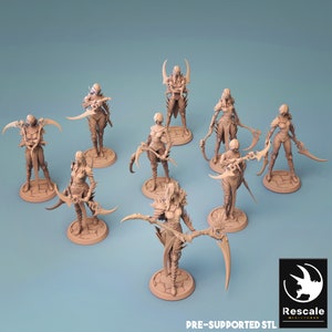 Death Cultist by Rescale Miniatures - Four Horsemen of the Apocalypse| D&D | Dungeons Dragons | Pathfinder | Wargaming | TTRPG | RPG