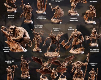 Shadow over Nordheim | Unpainted Resin Miniature for DnD RPG Tabletop