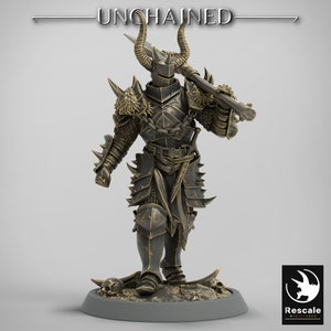 Light Soldier Greataxe by Rescale Miniatures | Unchained| D&D | Dungeons Dragons | Pathfinder | Wargaming | TTRPG | RPG