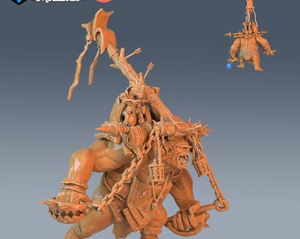 Goblin Throwing Trolls  | Goblin Caves | Unpainted Resin Miniature for DnD RPG Tabletop