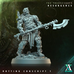 Rotting Conscript by Archvillain Games | Transcended - Resurgence| D&D | Dungeons Dragons | Pathfinder | Wargaming | TTRPG | RPG