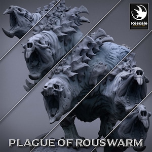 Wild Rats by Rescale Miniatures | Plague of Rouswarm| D&D | Dungeons Dragons | Pathfinder | Wargaming | TTRPG | RPG