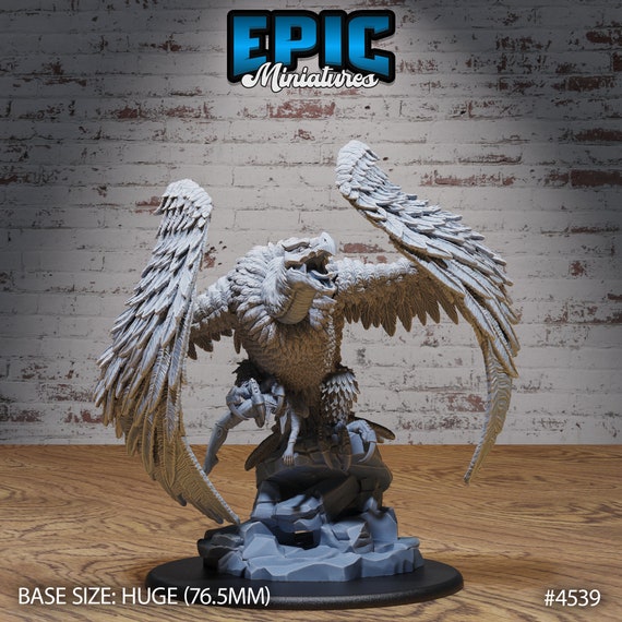 Giant Vulture | Safari Tour | Unpainted Resin Miniature for Dnd