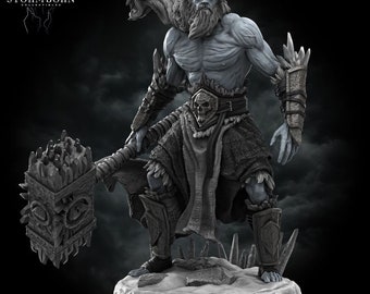 Stormborn Collectibles製 フロストジャイアント | D&D RPGテーブルトップ用 未塗装レジン製ミニチュア