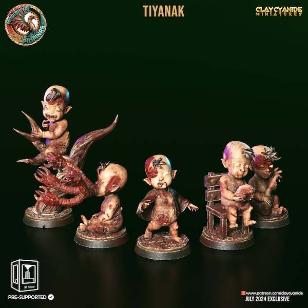 Tiyanak by Clay Cyanide | Unpainted Resin Miniature for DnD RPG Tabletop