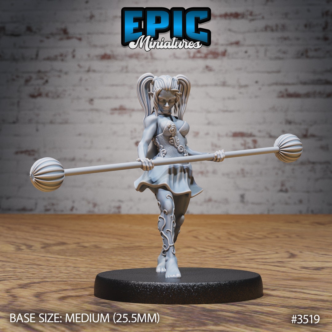 Acrobat Elf | Nightsky Carnival | Unpainted Resin Miniature for Dnd RPG ...
