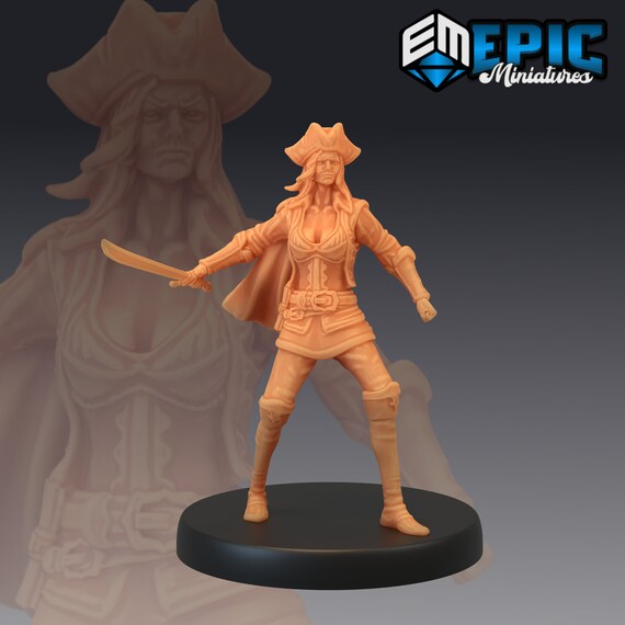Pirate Boatswain by Epic Miniatures Pirate's Voyage Etsy