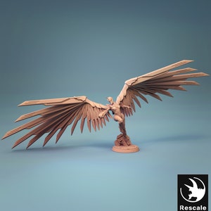Futurist Angel by Rescale Miniatures| D&D | Dungeons Dragons | Pathfinder | Wargaming | TTRPG | RPG