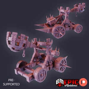 Siege Catapult by Epic Miniatures - Green Siege
