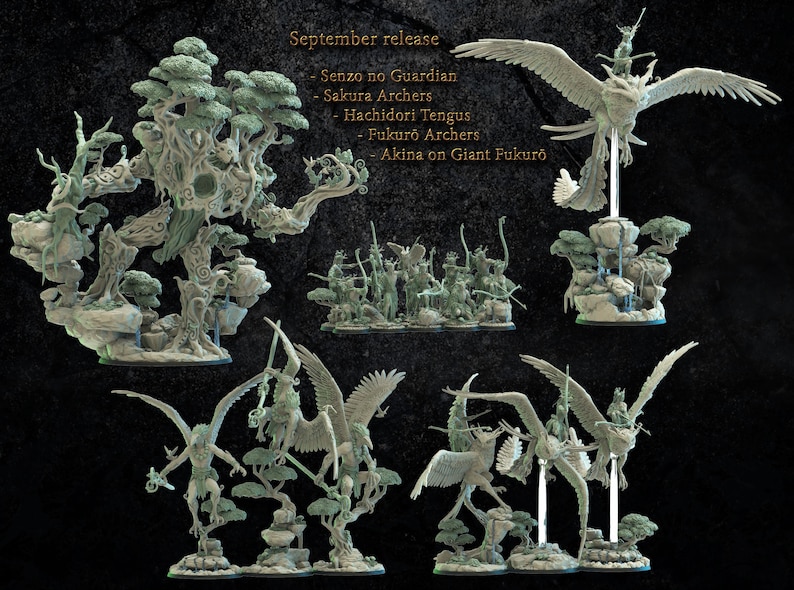 Mori Elves by Lost Kingdom Miniatures Etsy