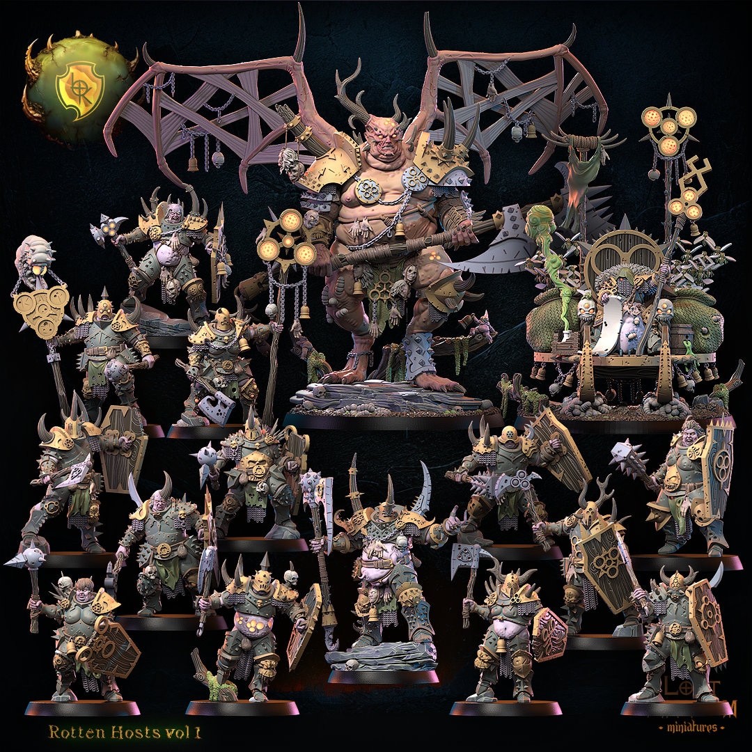 Rotten Hosts Vol 1 by the Lost Kingdom Miniatures | Unpainted
