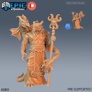 Dragonborn Priest by Epic Miniatures - Reptiles of War