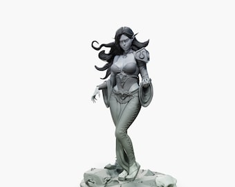 Nightshade Sisters by Female Miniatures | Unpainted Resin Miniature for DnD RPG Tabletop