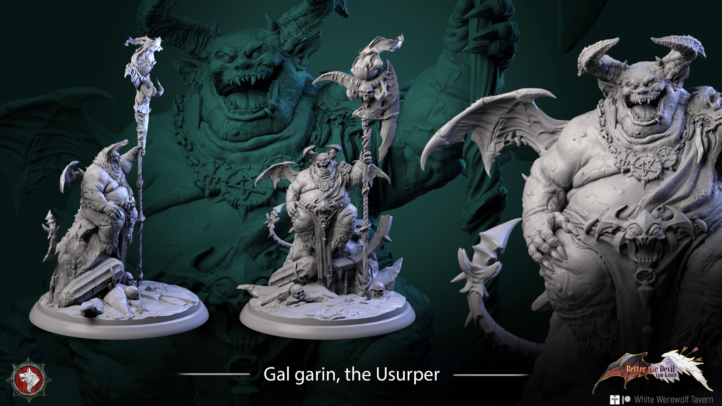 Better the Devil You Know | Unpainted Resin Miniature for Dnd RPG