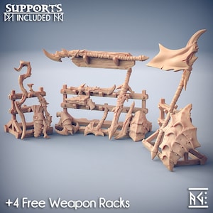 Weapons Racks by Artisan Guild - Scourgelands| D&D | Dungeons Dragons | Pathfinder | Wargaming | TTRPG | RPG