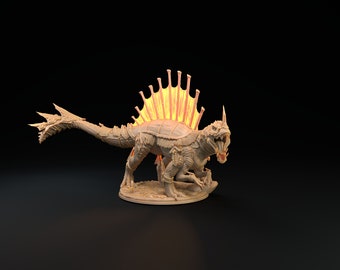 Spinodon by Dragon Trappers Lodge | Unpainted Resin Miniature for DnD RPG Tabletop
