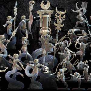 Nightelves Vol 5 by The Lost Kingdom Miniatures | Naga