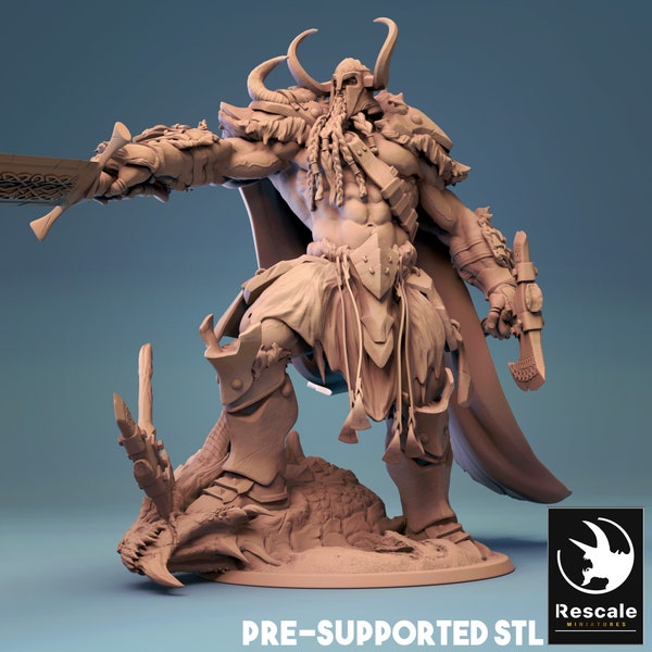 Frost Giant by Rescale Miniatures| D&D | Dungeons Dragons | Pathfinder | Wargaming | TTRPG | RPG