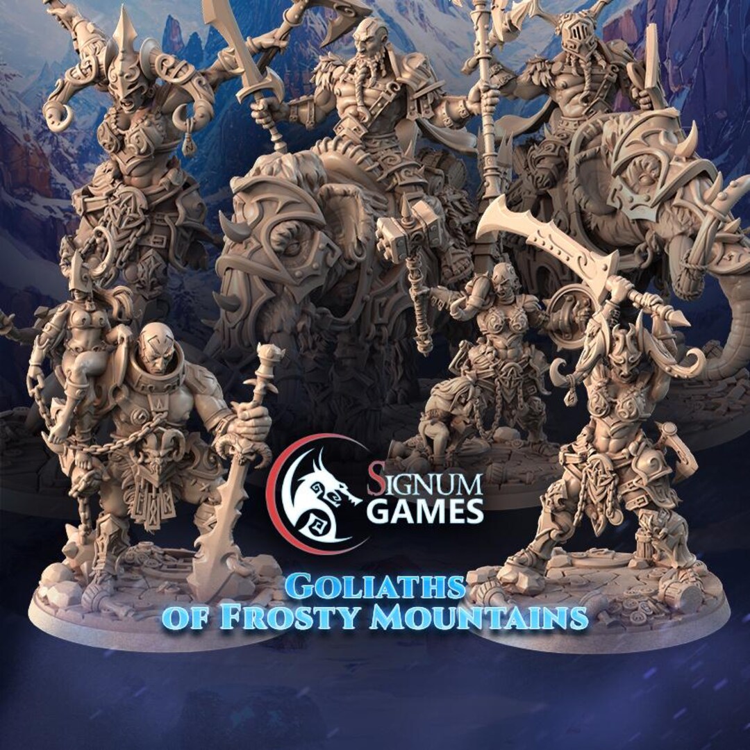 Goliaths of Frosty Mountain by Signum Workshop | | Unpainted Resin ...