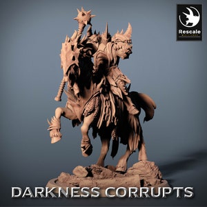 Death Horses by Rescale Miniatures | Darkness Corrupts| D&D | Dungeons Dragons | Pathfinder | Wargaming | TTRPG | RPG